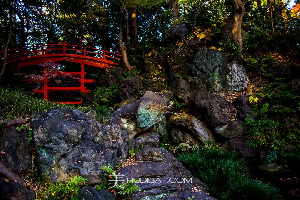 Red Bridge – In Koishikawa Korankuen Gardens Tokyo Autumn 2015