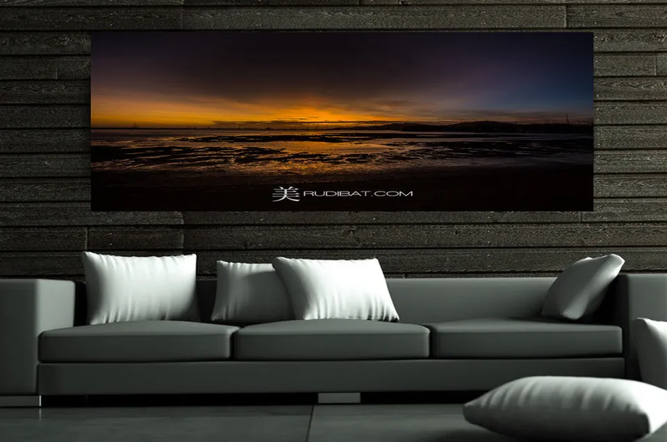 RUDIBAT prints displayed in a living room