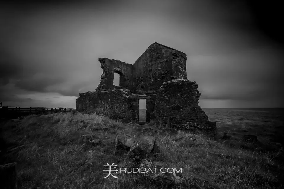 Ruin B&w – At Stanley in Tasmania Australia
