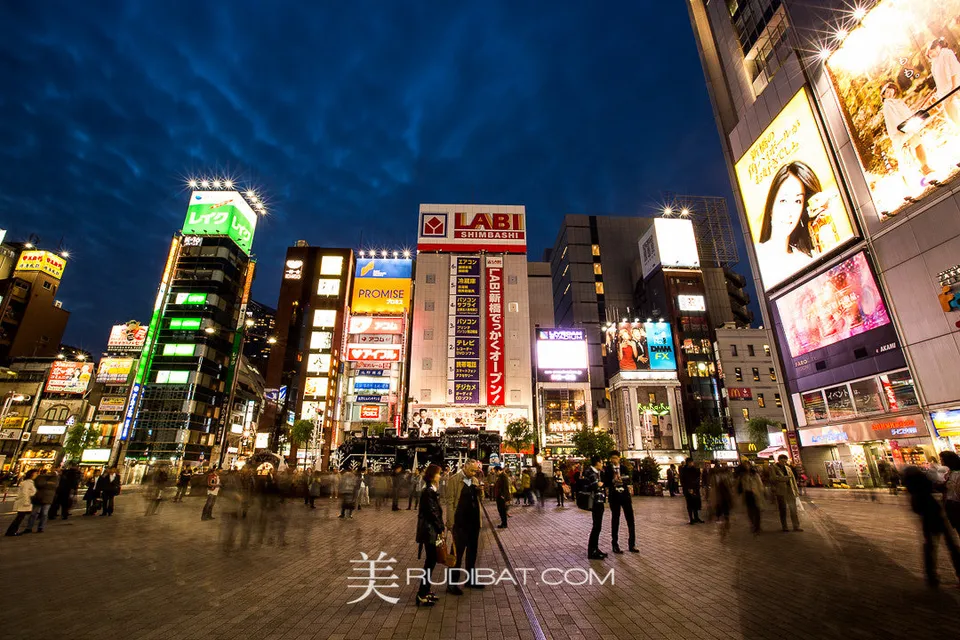 Shimbashi – Station AreaTokyo Japan with Steam Train behind.